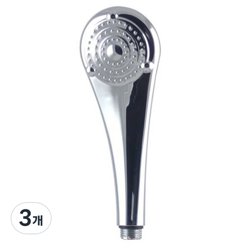 소나기 모닝샤워기 크롬, 3개