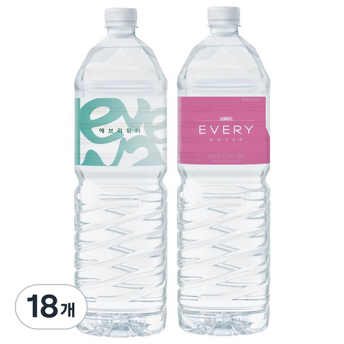 포천음료 에브리워터 생수 랜덤발송, 500ml, 60개