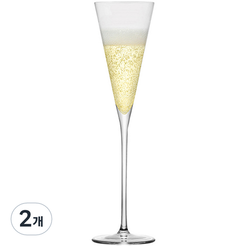 크리슨 스파클링 샴페인 크리스탈 와인 예쁜 칵테일 유리컵 CP8203, 130ml, 2개