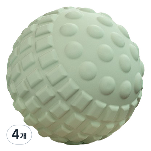 ACDI 스트레칭 마사지 3D 4포인트 마사지 볼 싱글, 4개, 그린