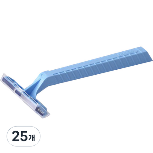 블루마켓 일회용 수동 이중 면도기 블루, 1개입, 25개