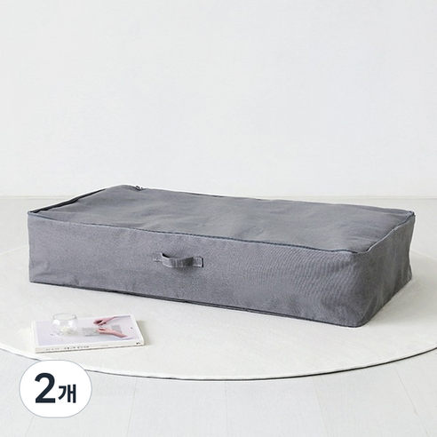 마켓비 RINEN 패브릭 수납함 KS1061STB, 그레이, 2개