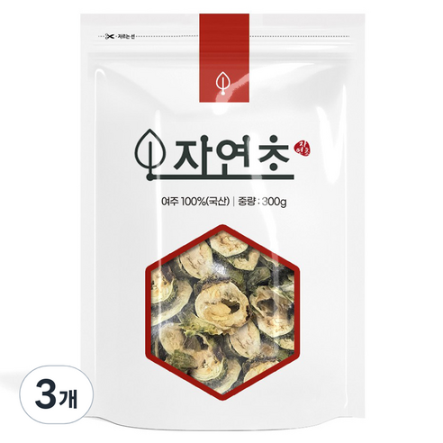 자연초 건조 여주차 고과, 3개, 300g