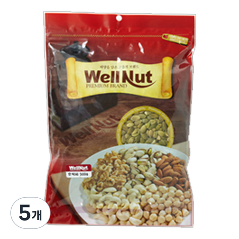 웰넛 자연두레 호박씨, 200g, 5개