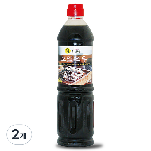 절대미각유경빈 모밀쯔유 소스, 900ml, 2개