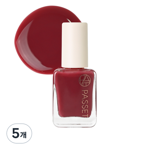 파셋 셀럽 네일컬러 폴리쉬 매니큐어 7ml, 11 빈티지로즈, 5개