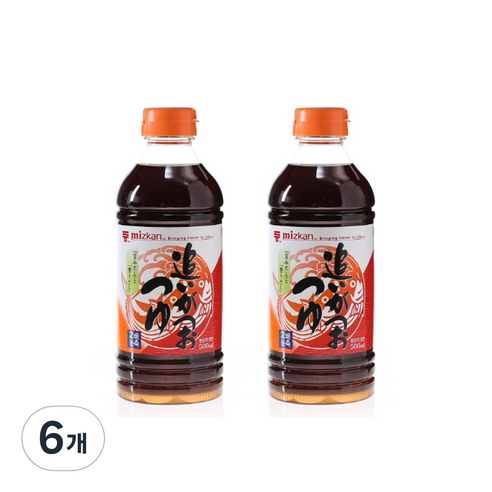 미쯔칸 농축 쯔유, 500ml, 6개