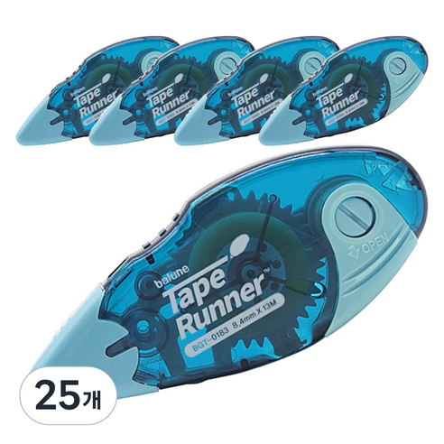 바르네 테이프러너 풀테이프 8.4mm x 13m BGT-0183, SKY, 25개
