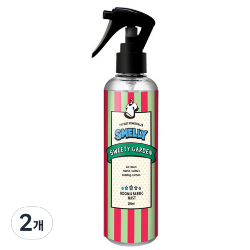스멜리 룸앤패브릭 스위티가든 250ml, 2개