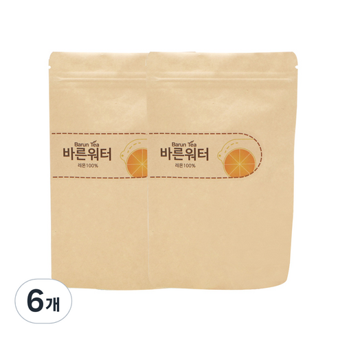 바른워터 건조 레몬차 대용량, 20g, 1개입, 6개