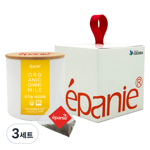 에빠니 유기농 허브차 캐모마일 지관 1.5g x 10p 선물세트, 3세트, 10개