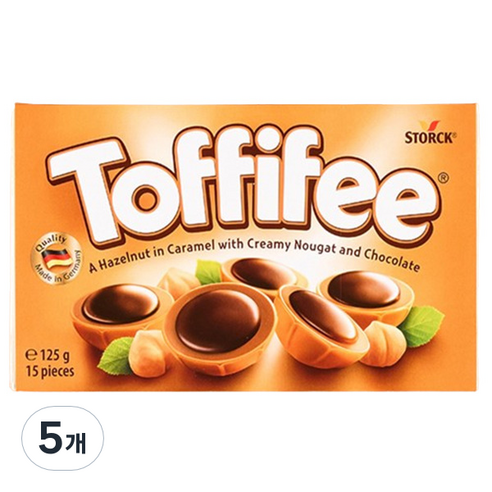 스톡 토피피 초콜릿, 125g, 5개