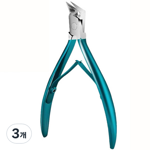 네일케어 발톱니퍼 KN-A4088, 3개, 혼합색상