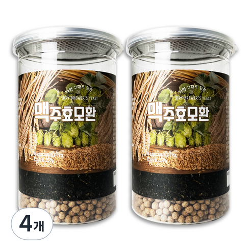 헬로우그린 리투아니아 맥주효모환 통, 330g, 4개