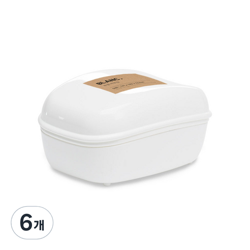 블랑오브제 뚜껑 비눗갑, 6개