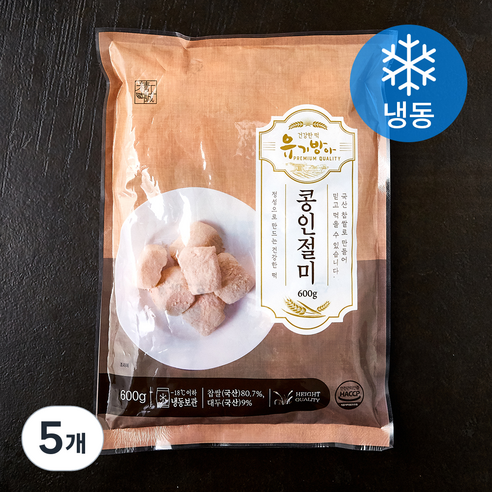 유기방아 콩인절미 (냉동), 600g, 5개