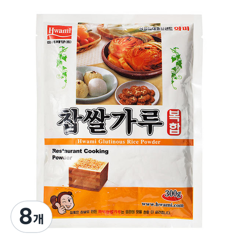 화미_찹쌀가루 복합70%, 300g, 8개