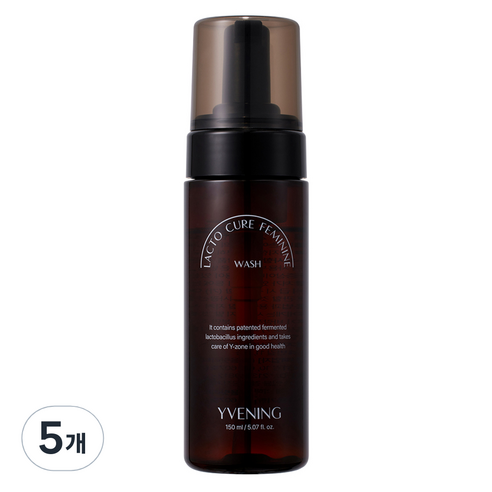 와이브닝 락토큐어 페미닌워시 케어 여성청결제, 150ml, 5개