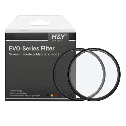 에이치앤와이 HD Evo 1/4 화이트미스트 마그네틱 필터 세트 95mm