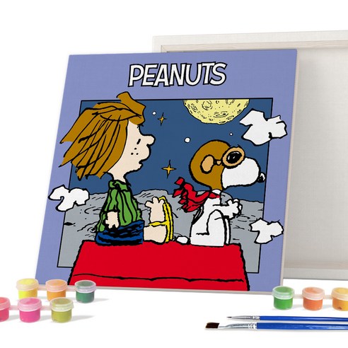 아이러브페인팅 피너츠 DIY PAINTING 25 x 25 cm, 플라이투더문, 1개