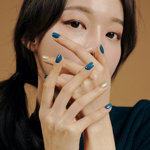 붙이는 젤네일 블링온 스티커, 1개, 시티그린