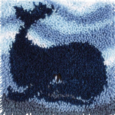 유엘스타일 스킬자수 쪼꼬미 방석 DIY 패키지 30 x 30 cm, 1개, B9고래