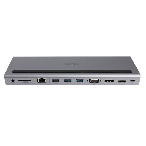 컴퓨터 주변 기기를 손쉽게 연결하는 넥시 USB3.1 Type-C 11-in-1 멀티 도킹 스테이션