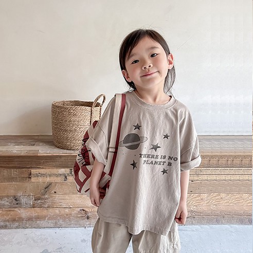 꼰띠키즈 아동용 타이탄 반팔 티셔츠