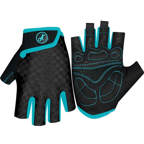BLACKNU 피트니스 반장갑 양쪽 세트, 02 스팟 블루, 1개