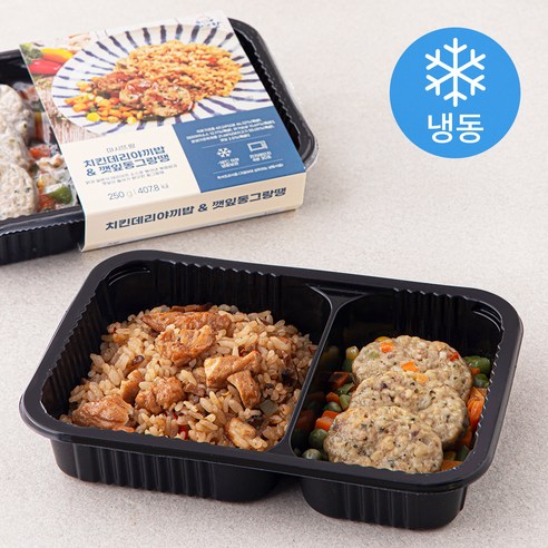 마시뜨랑 치킨데리야끼밥 & 깻잎동그랑땡 (냉동), 250g, 1개