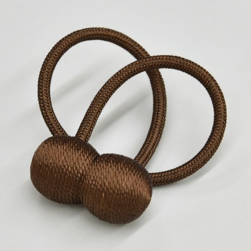 아라크네 커튼 자석 타이백 44 x 3 cm, 모카, 1개