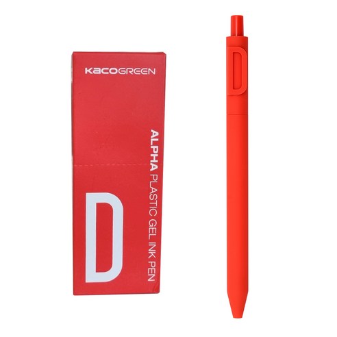카코 알파 소프트 중성 젤펜 0.5mm, 알파벳 D, 10개