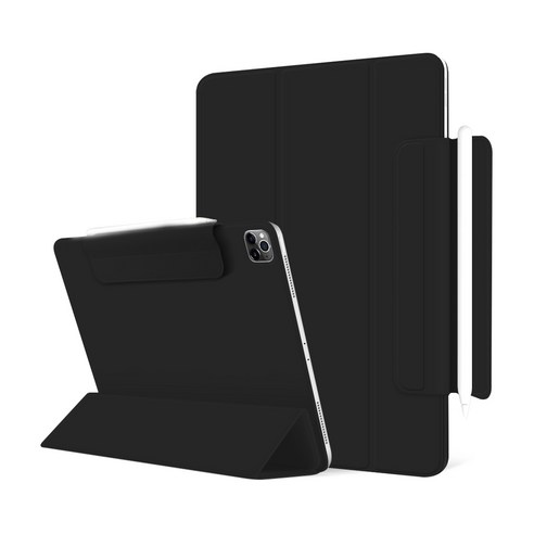 아이몰 크레파스 스마트폴리오 마그네틱 태블릿PC 케이스, 블랙