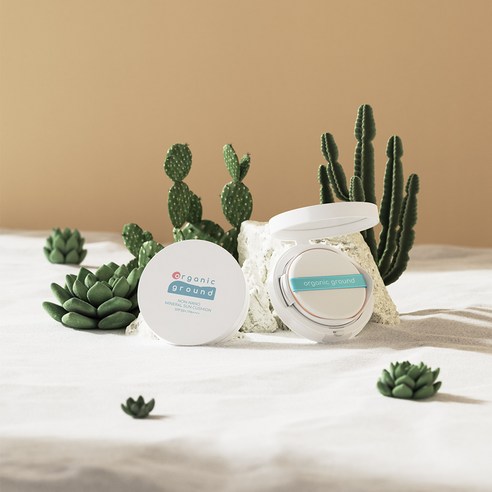 민감한 아기 피부를 위한 순하고 촉촉한 선택, 오가닉그라운드 논나노 미네랄 선쿠션