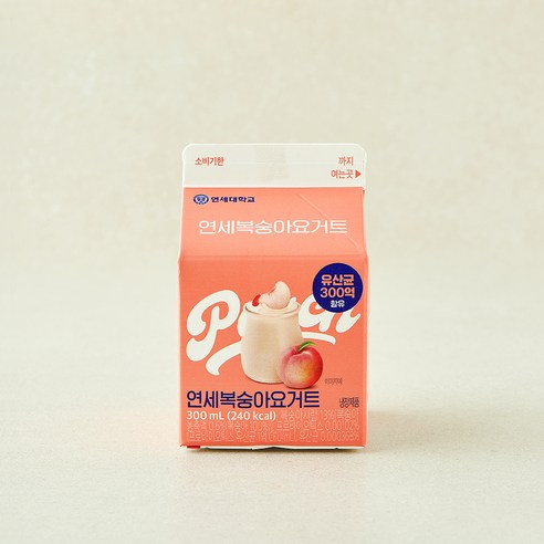 [로켓프레시] 연세우유 복숭아 요거트