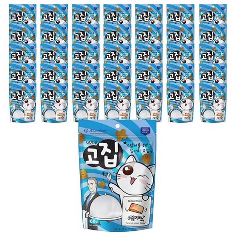 고집 고양이 간식 60g, 연어맛, 36개