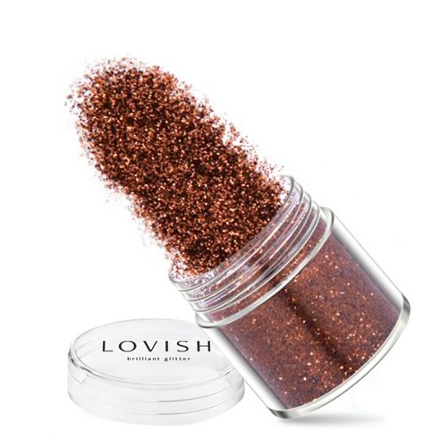 러비쉬 프리미엄 네일 글리터 10g, LVS-016 다크브라운, 1개