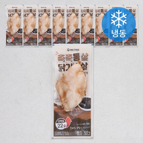 미트리 촉촉 통살 닭가슴살 데리야끼 (냉동), 100g, 10개