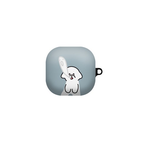 단부리 비비숑 갤럭시 버즈프로 하드케이스, 허탈해숑