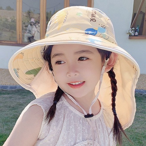꼼지 아동용 디노 와이드 플랩캡