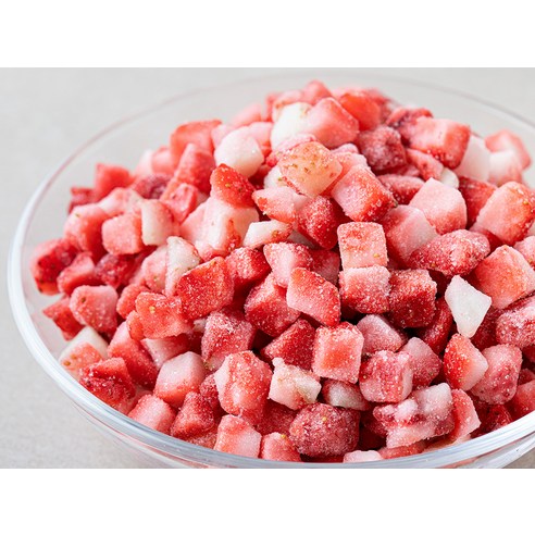 냉동 딸기 다이스, 꽁꽁 언 행복을 우리집 냉동실에!