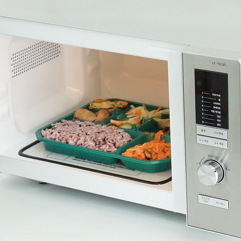 롯데알미늄 무회전 플랫형 다이얼식 전자레인지 23L