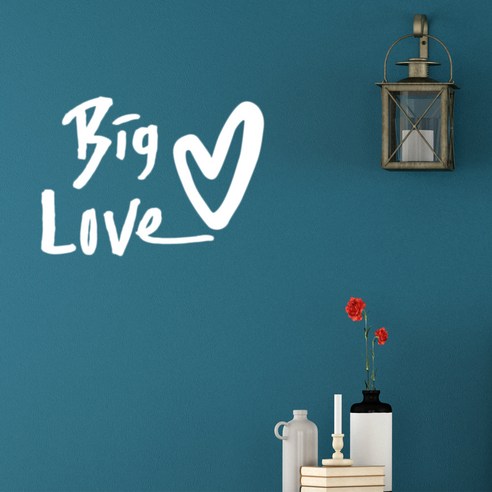 1AM 캘리그라피 포인트스티커 Season3 사랑테마 01 Big love, 흰색