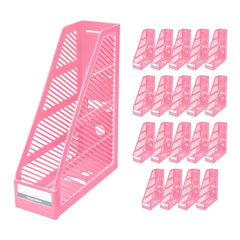 카파맥스 개폐식 서류꽂이 20p, 분홍, 1단