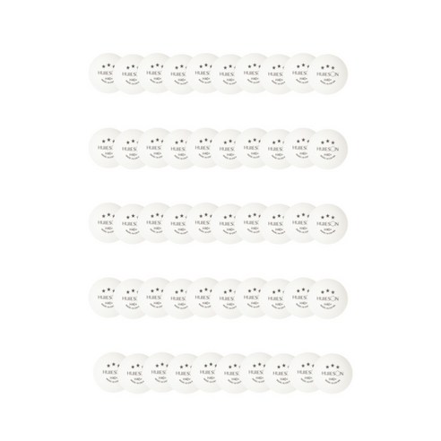 경기연습용 탁구공, 화이트, 50개, 1개입