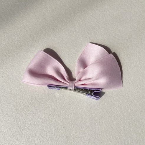 그루밍독 반려동물 러블리 리본 날개 헤어핀, 코튼날개 핑크, 1개, 11 x 6 cm