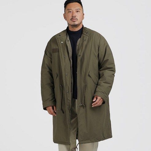 러기드하우스 메스티지 이중 오버핏 롱 야상