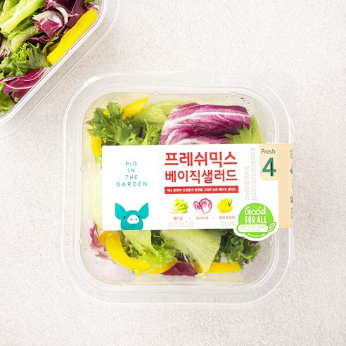 피그인더가든 프레쉬 믹스 베이직 샐러드, 70g, 1개