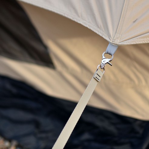 겨울 캠핑의 완벽한 동반자, 휴캠핑 텐트 웨빙 스트링