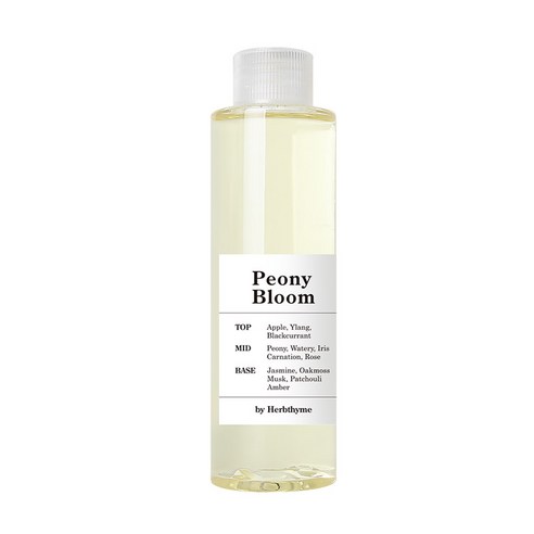 허브타임 시그니처 니치 향수 디퓨저 리필, 피오니 블룸, 130ml, 1개